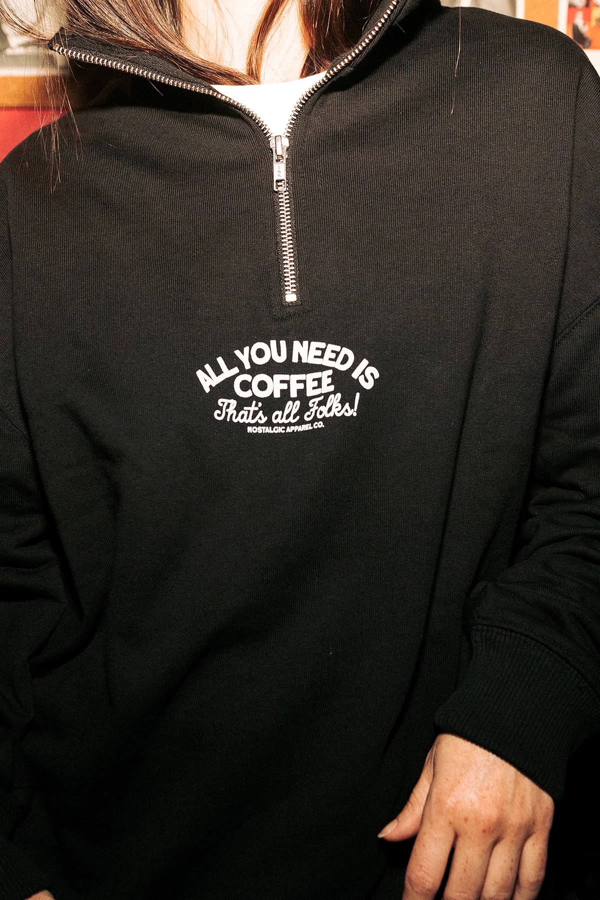 All You Need is Coffee | Oversized Sweatshirt - Image 4