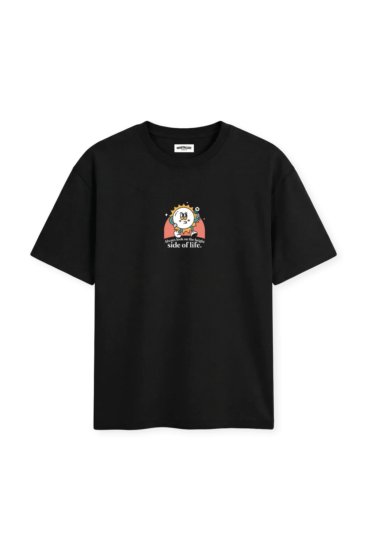 Always look on the bright side of life | Black Tee - Image 6