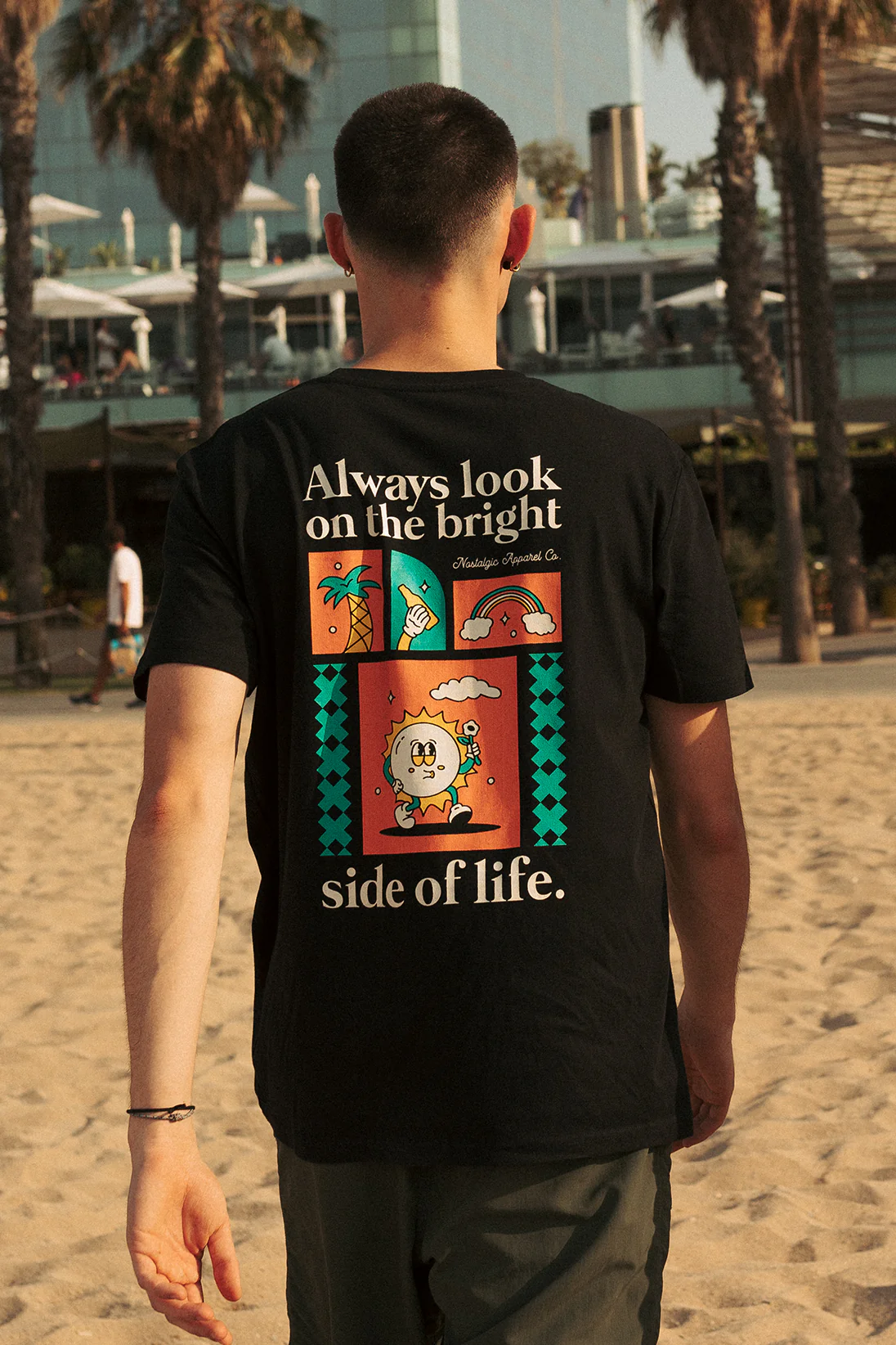 Always look on the bright side of life | Black Tee - Image 8