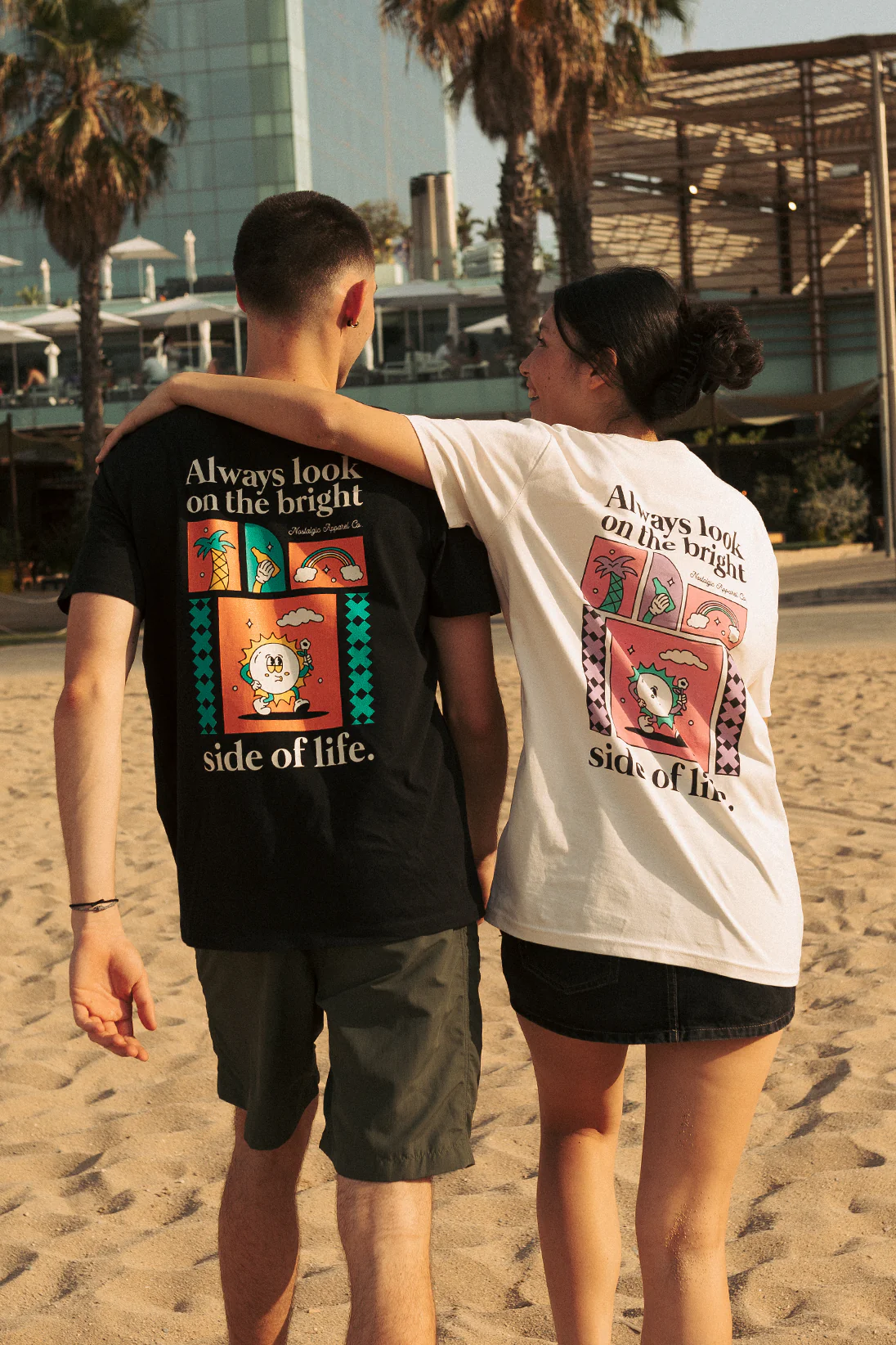 Always look on the bright side of life | White Tee - Image 4