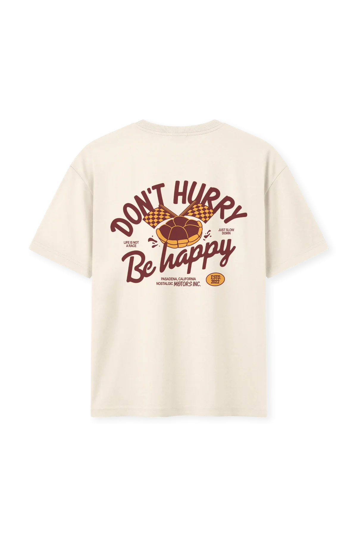 Don't Hurry Be Happy | Natural Tee