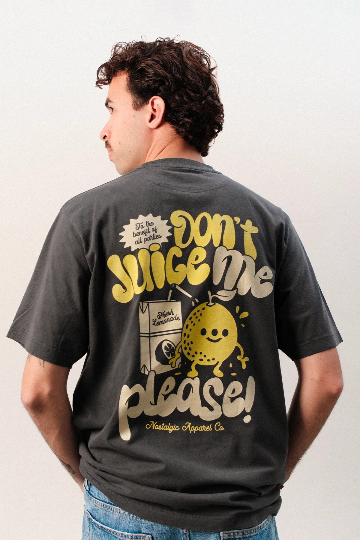 Don't juice me | Dark Grey Tee - Image 3