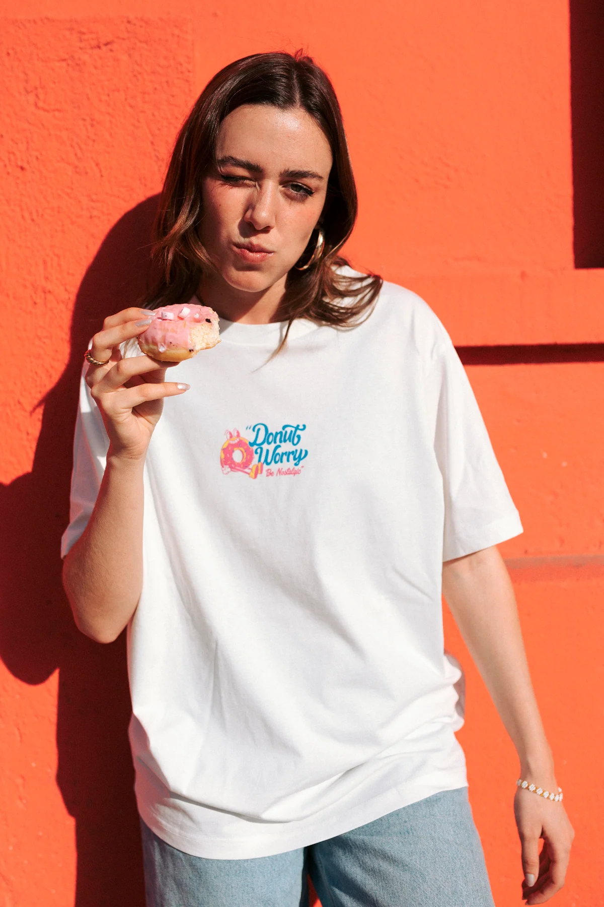 Donut Worry | OffWhite Tee - Image 7