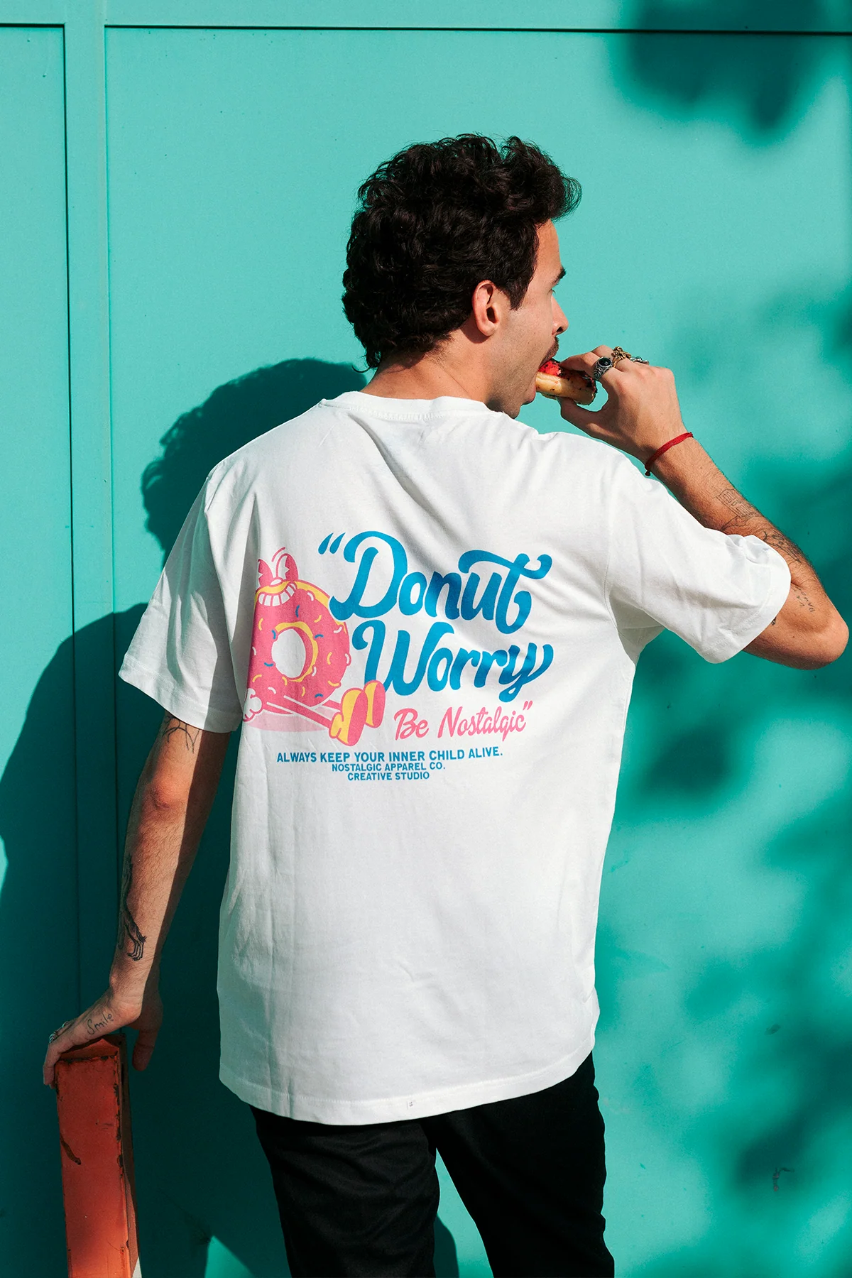 Donut Worry | OffWhite Tee - Image 8