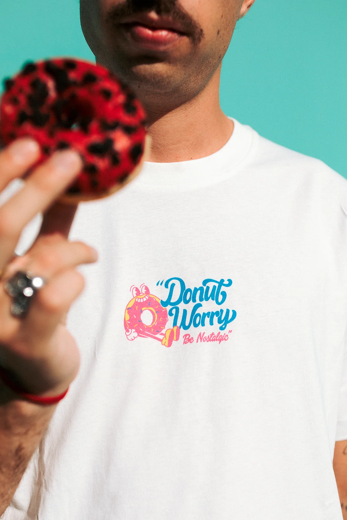 Donut Worry | OffWhite Tee - Image 9