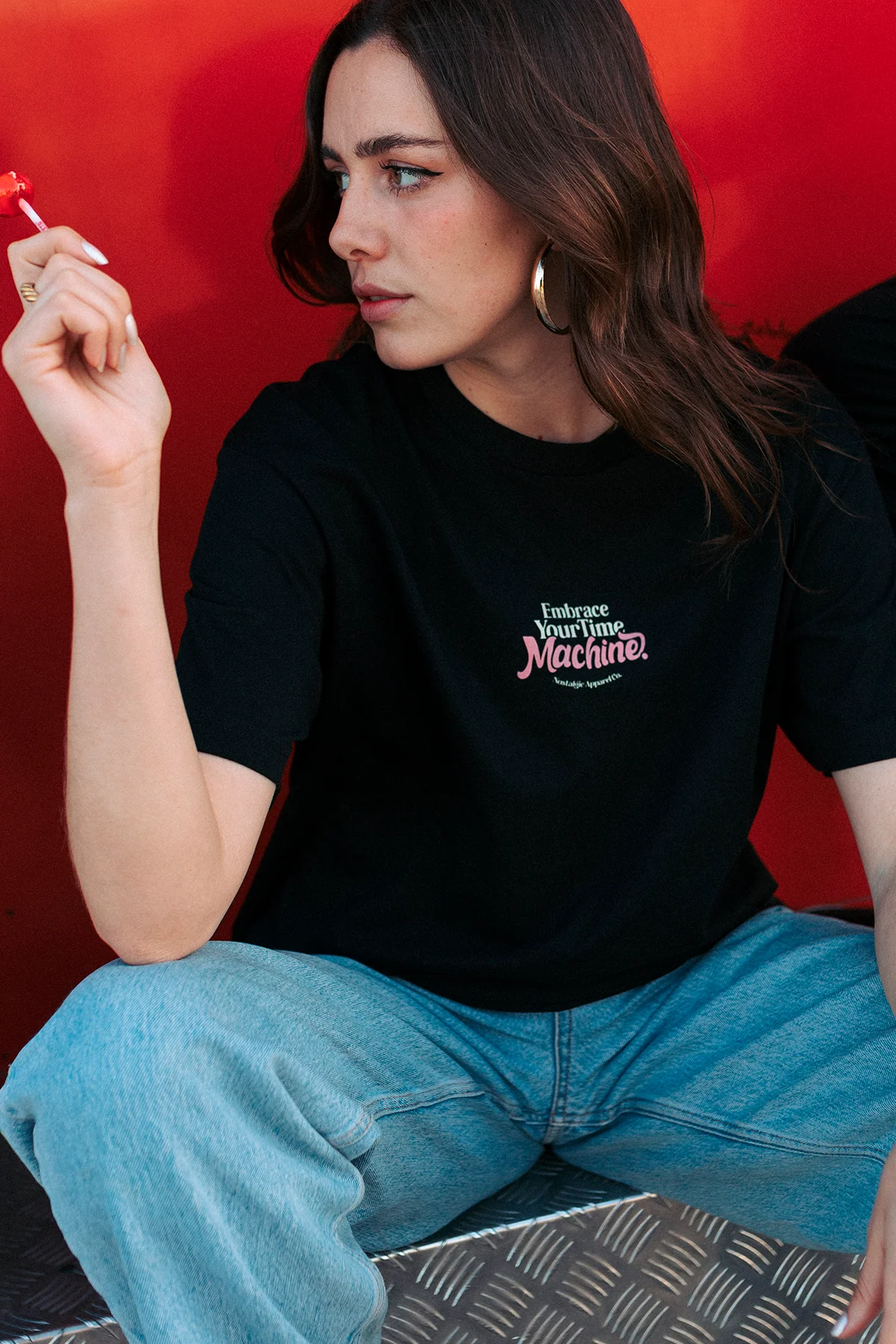 Embrace Your Time Machine | Black Tee - Image 4