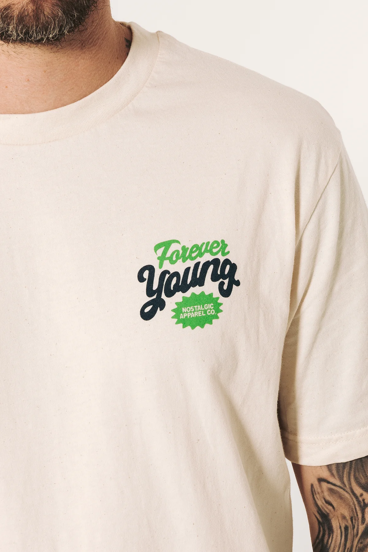 Forever Young | Natural Tee - Image 7