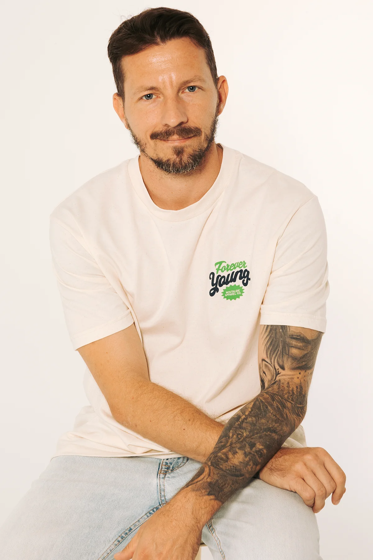 Forever Young | Natural Tee - Image 8