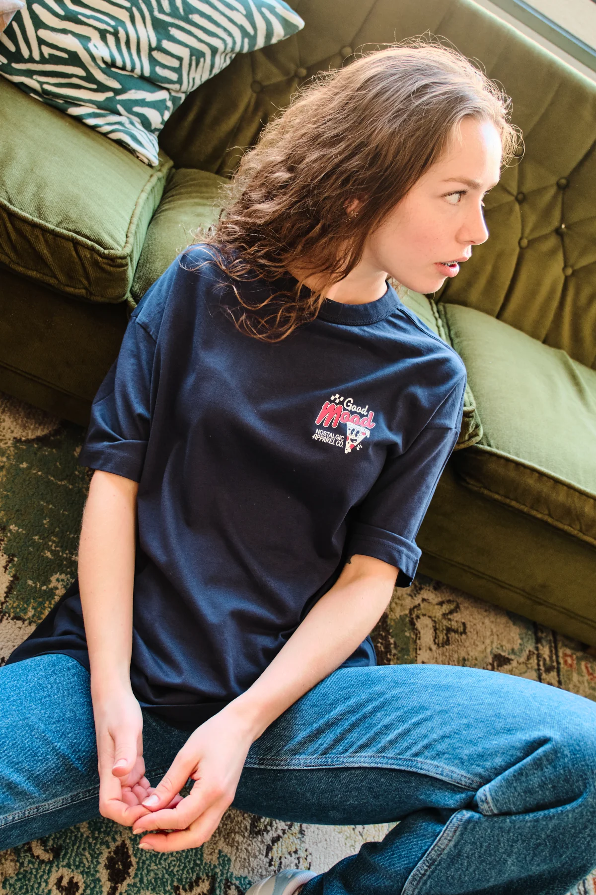 Good Mood | DarkBlue Tee - Image 6