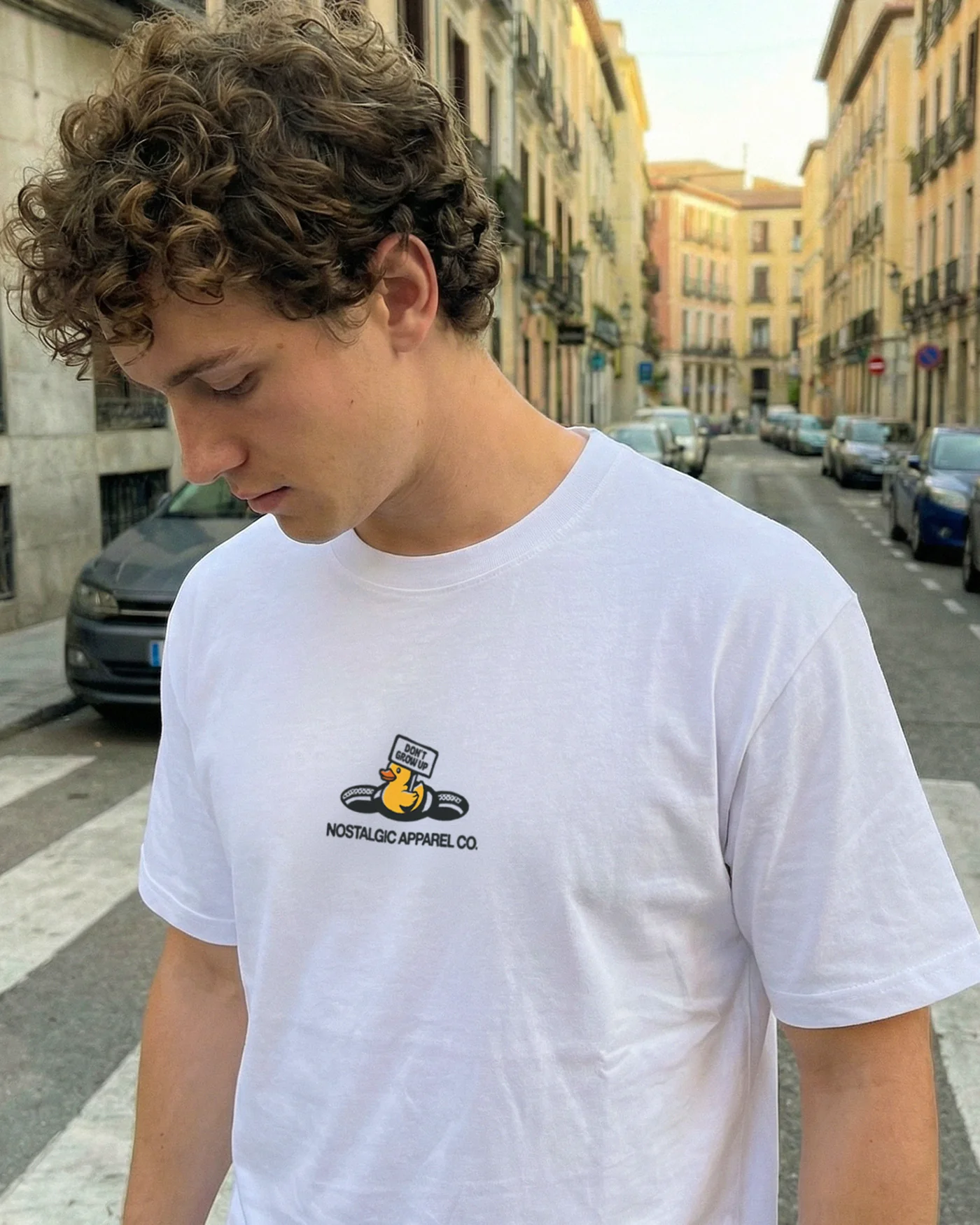Growing up was a scam | White Tee - Image 5