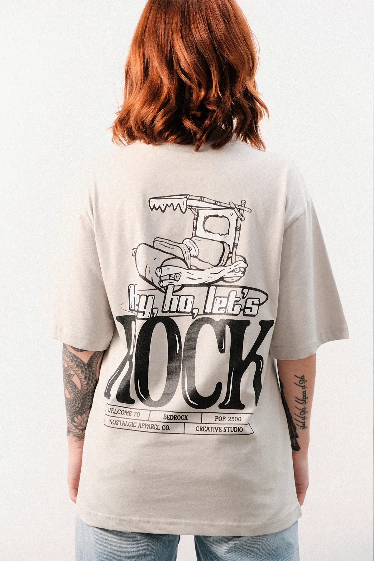 Hey, ho, let's rock | Grey Tee - Image 4