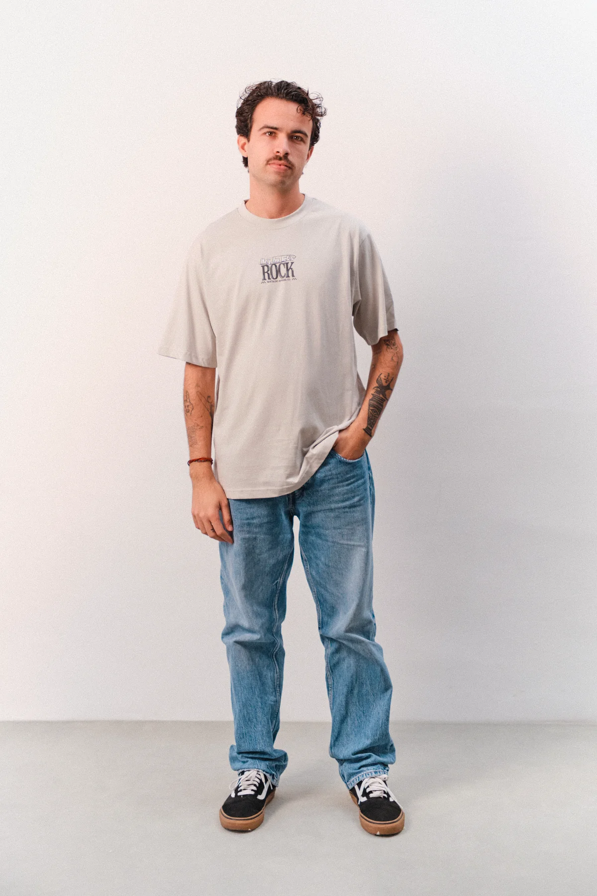 Hey, ho, let's rock | Grey Tee - Image 7