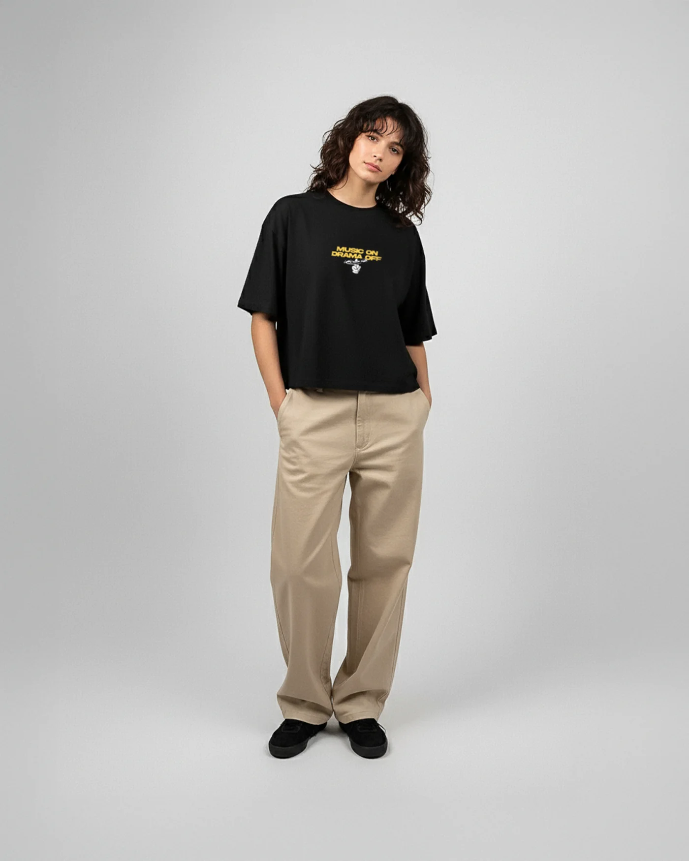 Hold the beat | Cropped Tee - Image 5