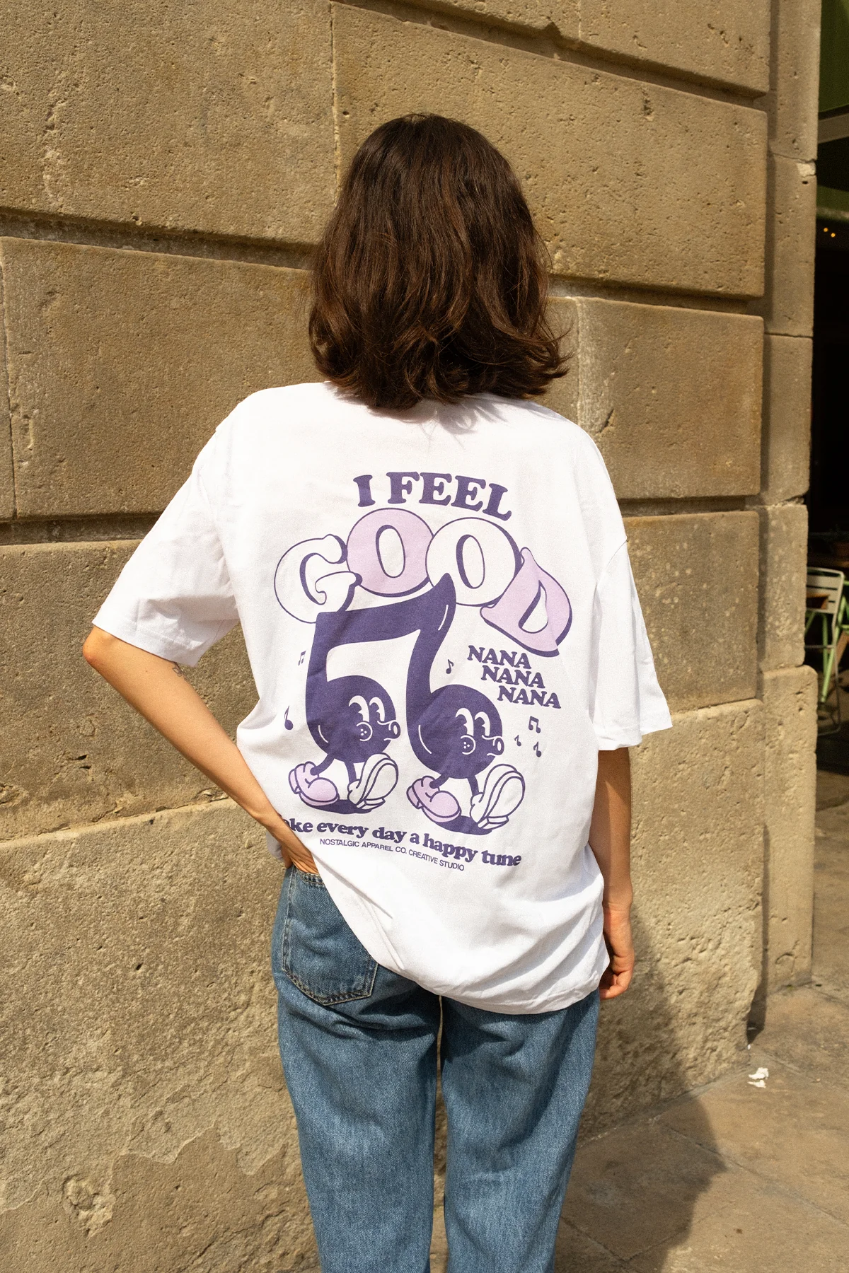 I Feel Good Nanana | White Tee - Image 4