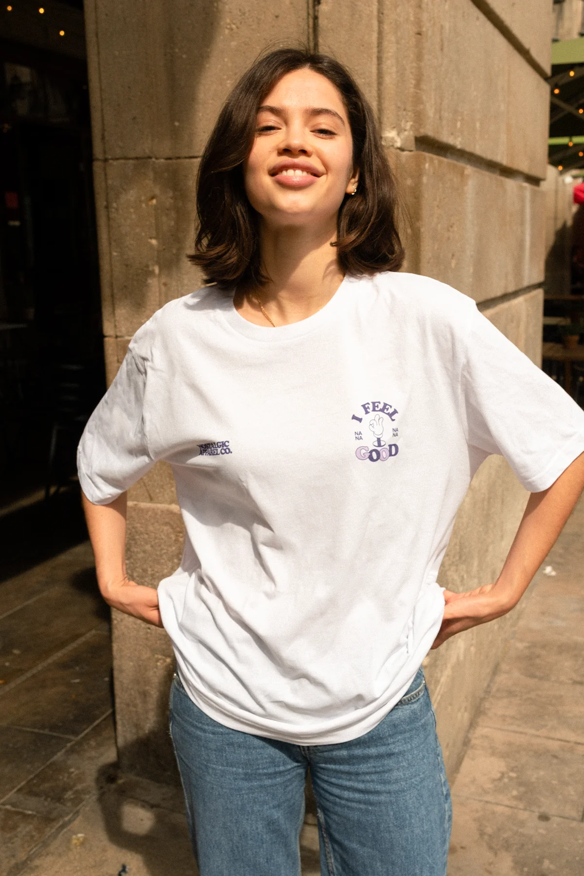 I Feel Good Nanana | White Tee - Image 9