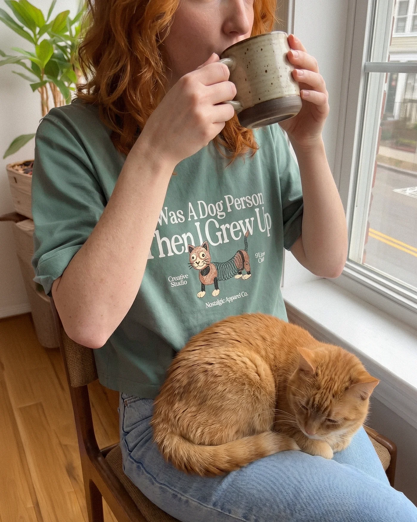 I was a dog person | Cropped Tee - Image 5