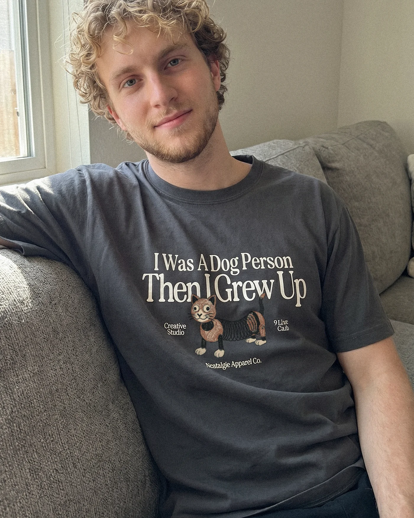 I was a dog person | Tee - Image 2