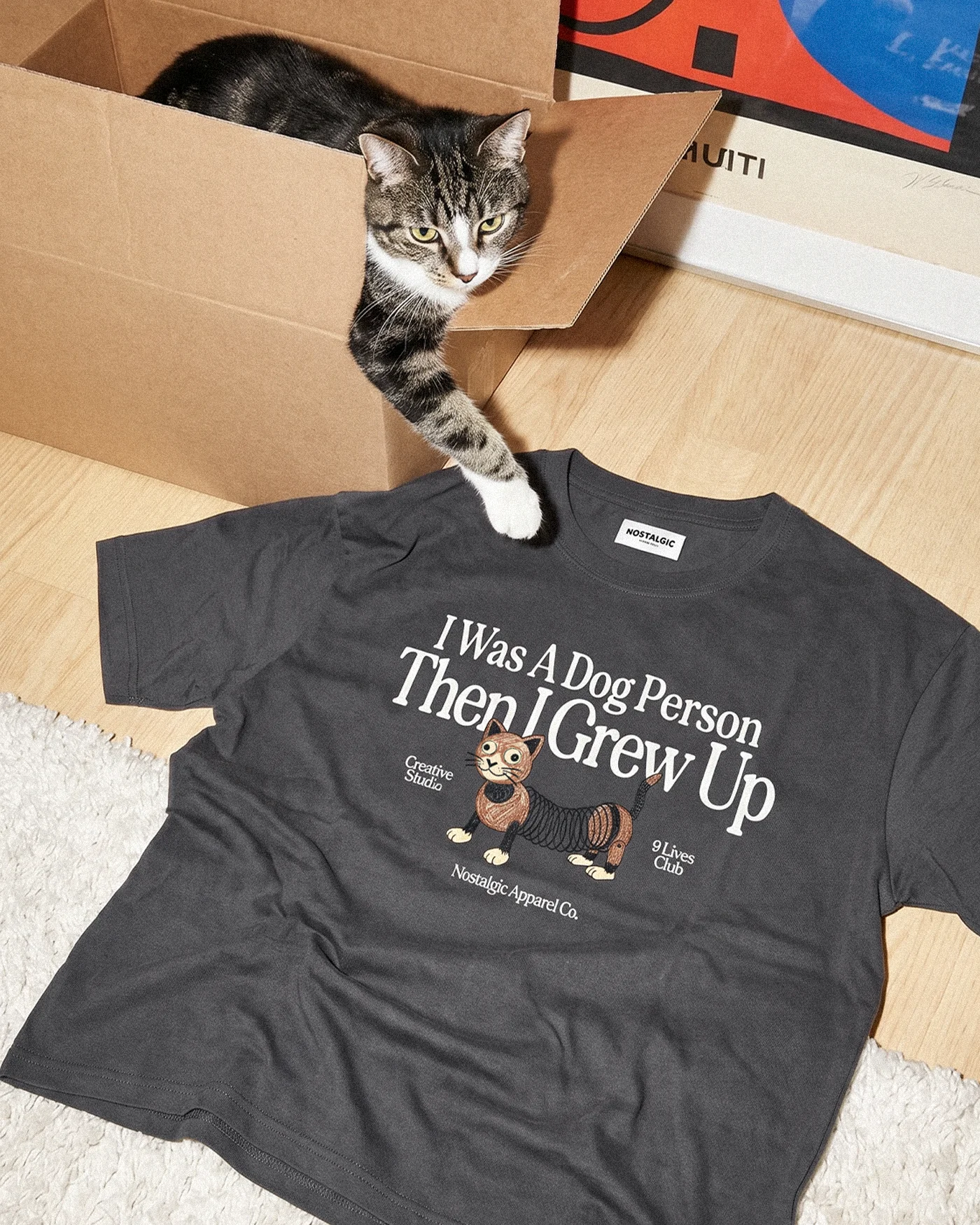 I was a dog person | Tee - Image 3