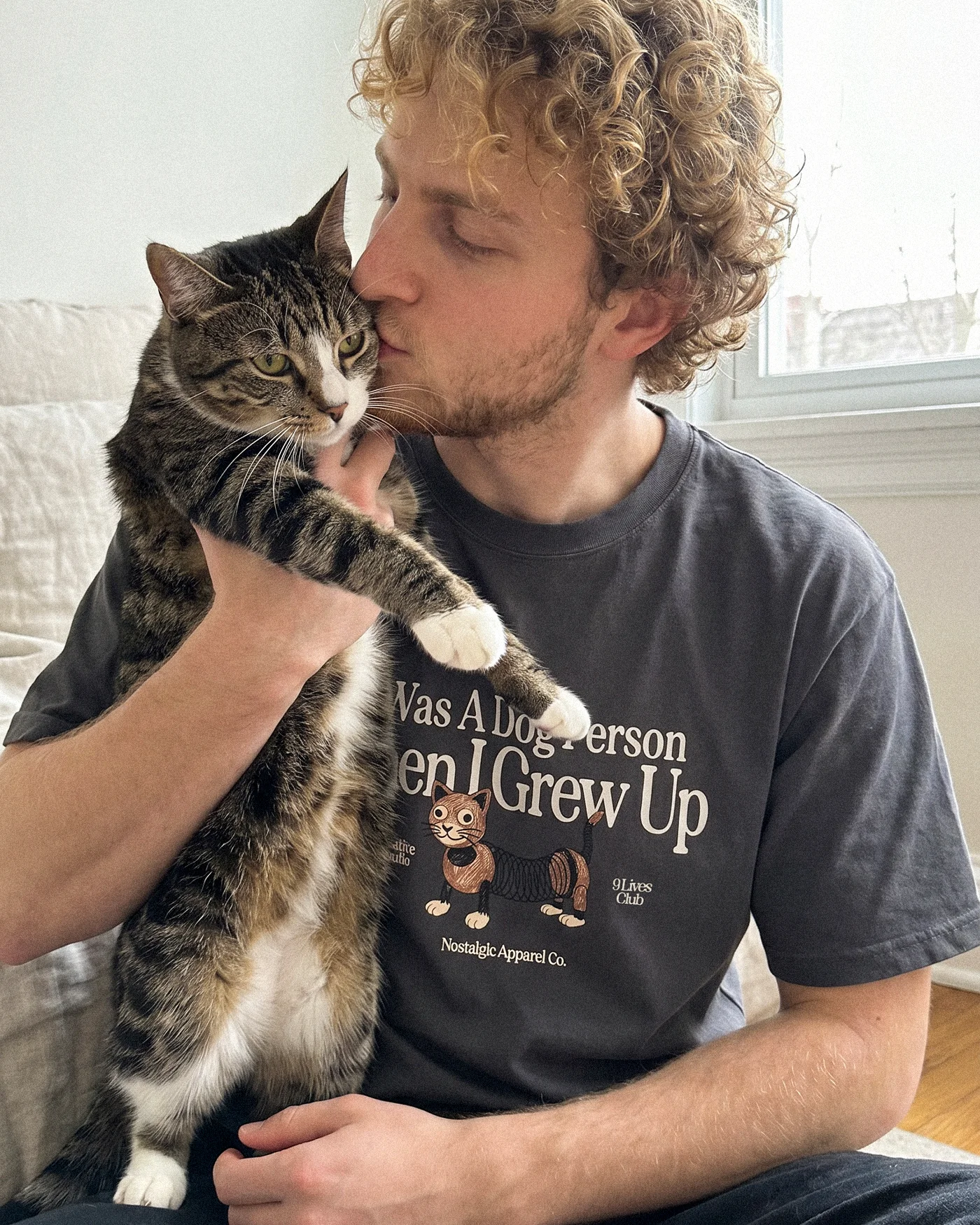I was a dog person | Tee - Image 4