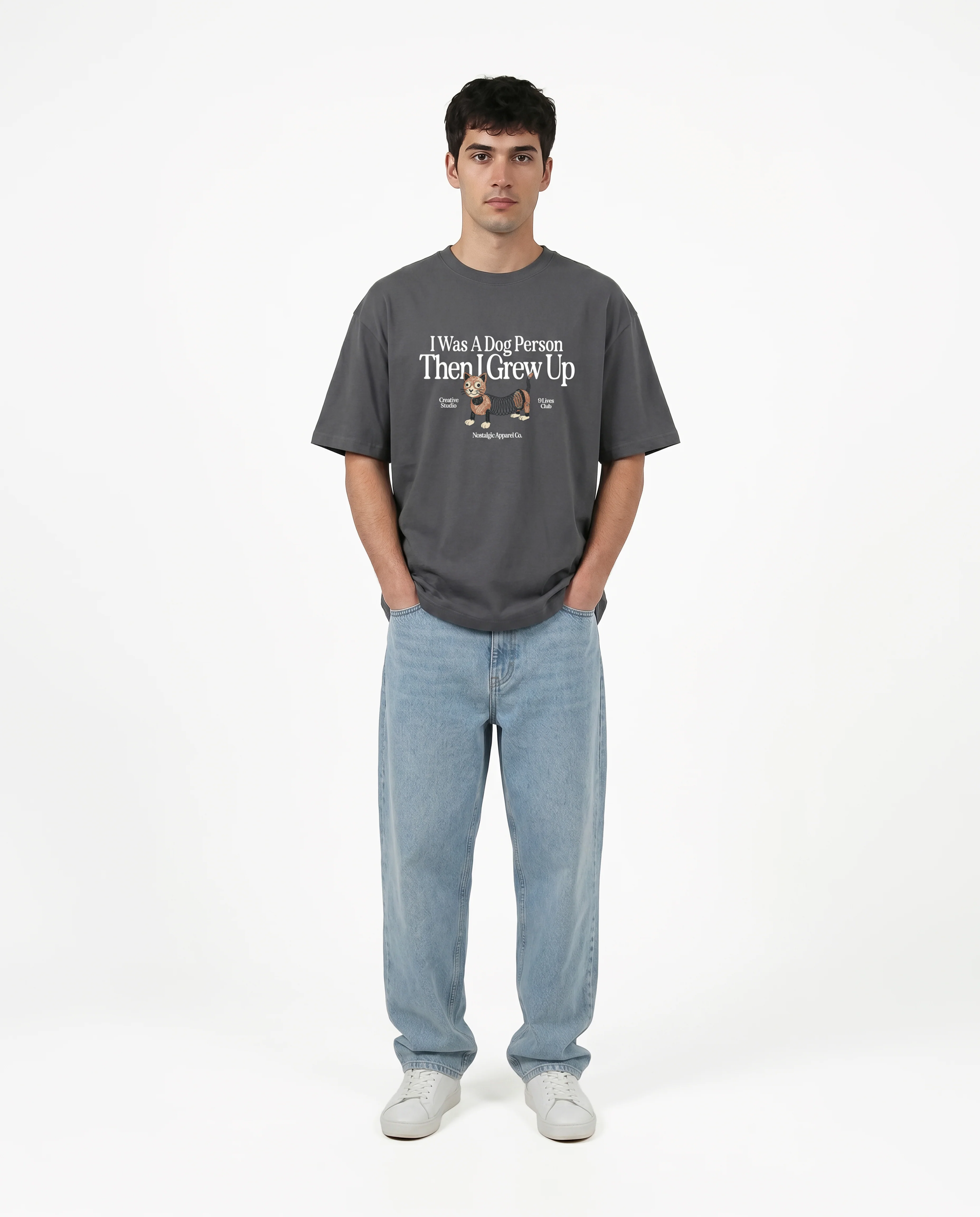 I was a dog person | Tee - Image 5