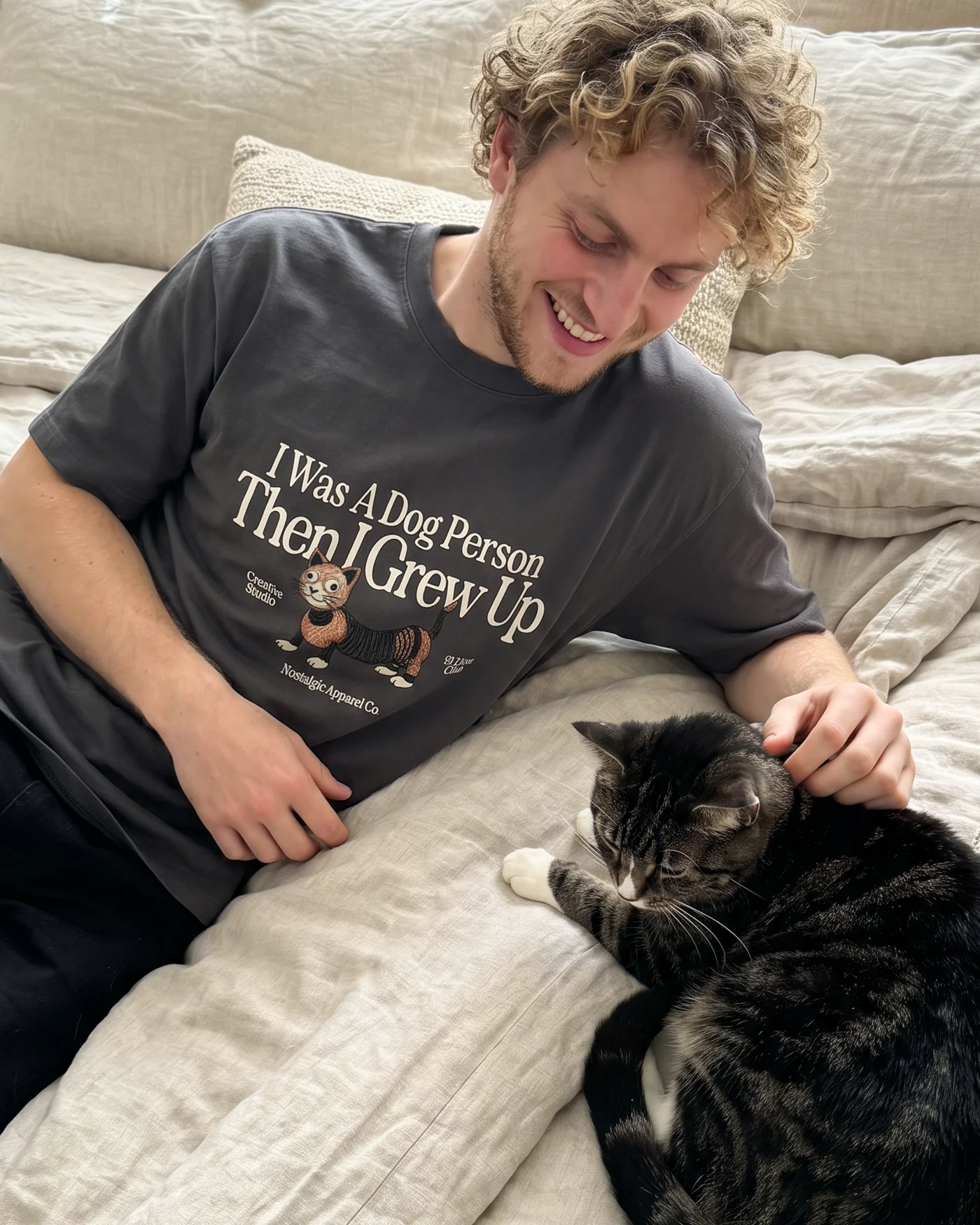 I was a dog person | Tee - Image 7