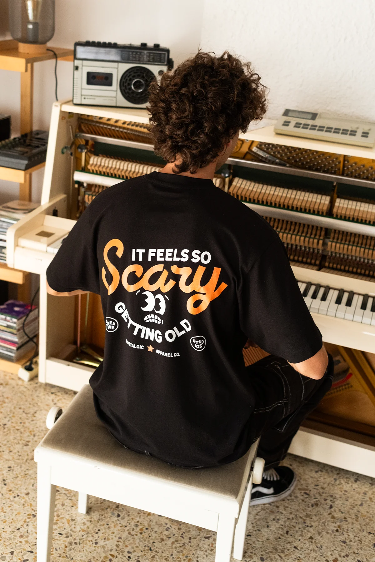 It Feels So Scary | Black Tee - Image 2