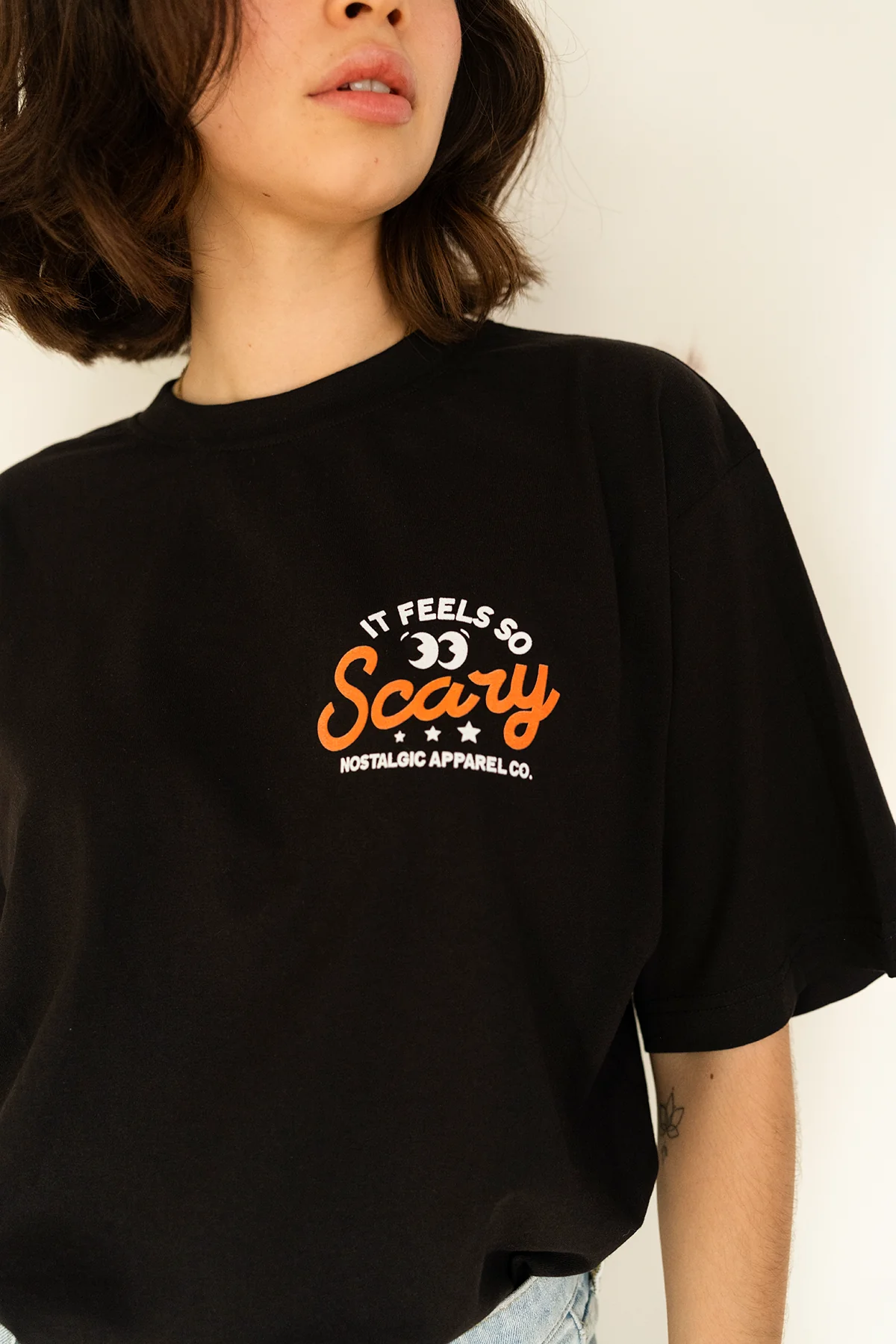 It Feels So Scary | Black Tee - Image 4
