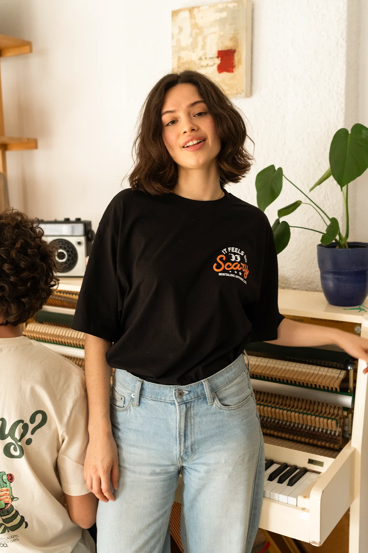 It Feels So Scary | Black Tee - Image 5