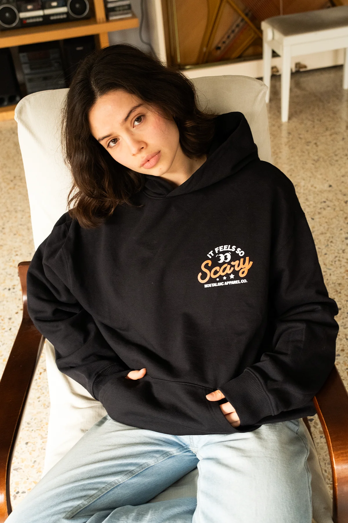 It Feels So Scary | Oversized Hoodie - Image 2