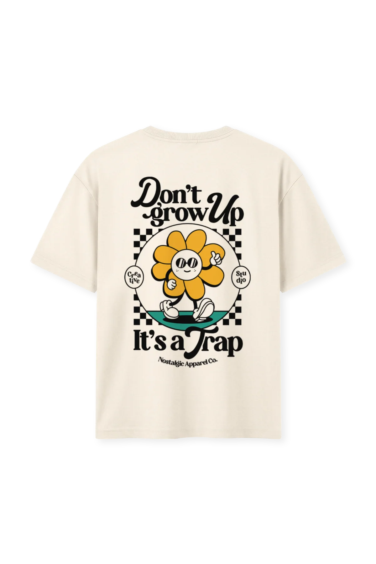 Don't grow up, it's a Trap | Natural Tee