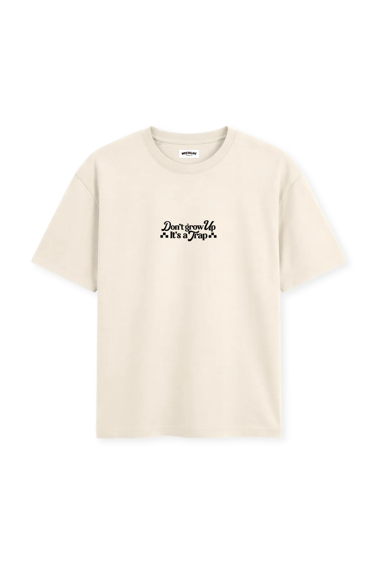 Don't grow up, it's a Trap | Natural Tee - Image 6