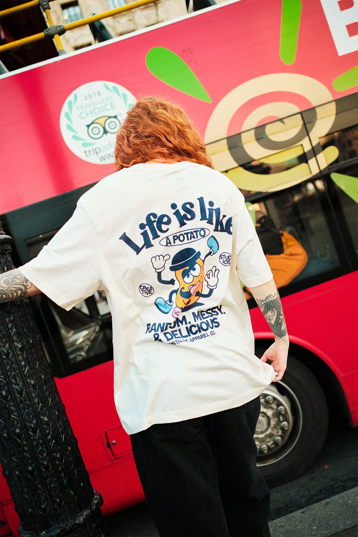 Life is like a potato | Natural Tee - Image 9