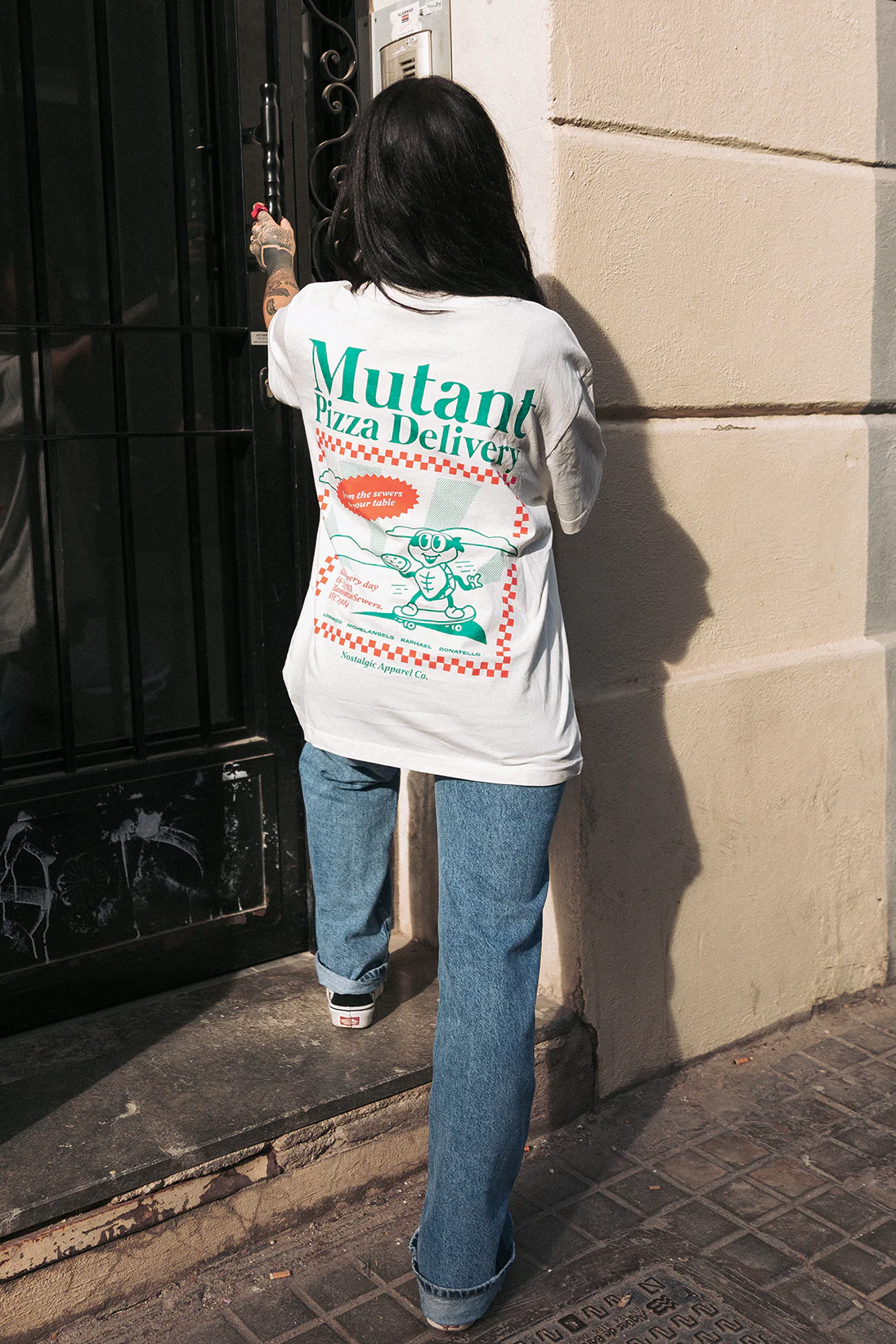 Mutant Pizza Delivery | OffWhite Tee - Image 4