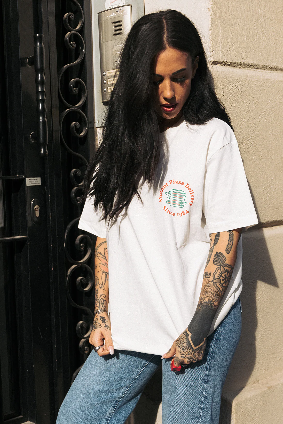 Mutant Pizza Delivery | OffWhite Tee - Image 5