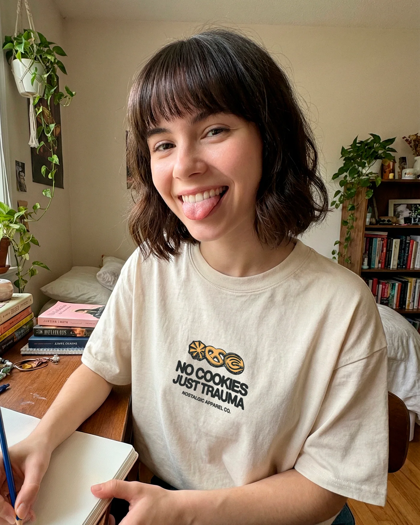 No cookies, just trauma | Cropped Tee - Image 2