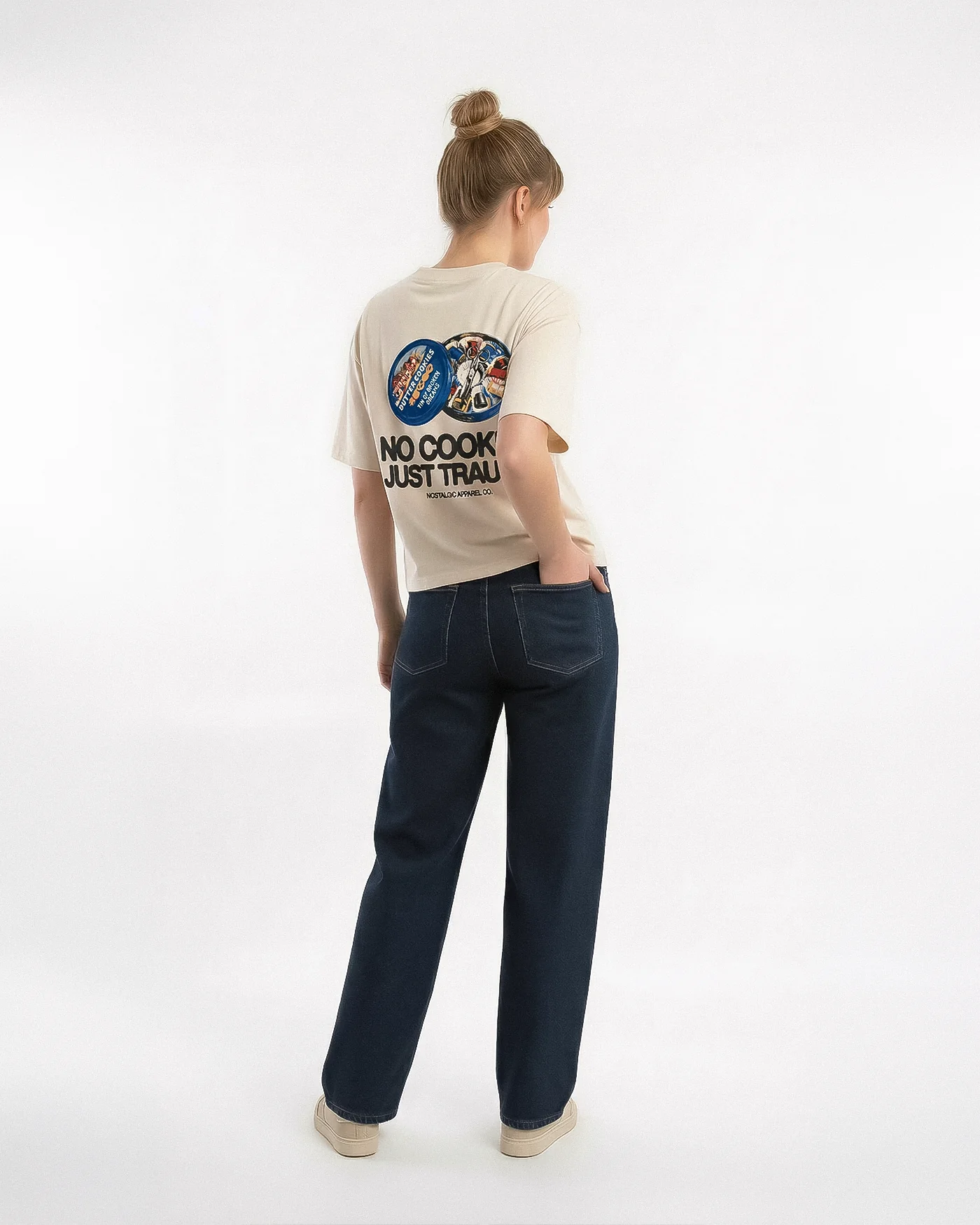 No cookies, just trauma | Cropped Tee - Image 6