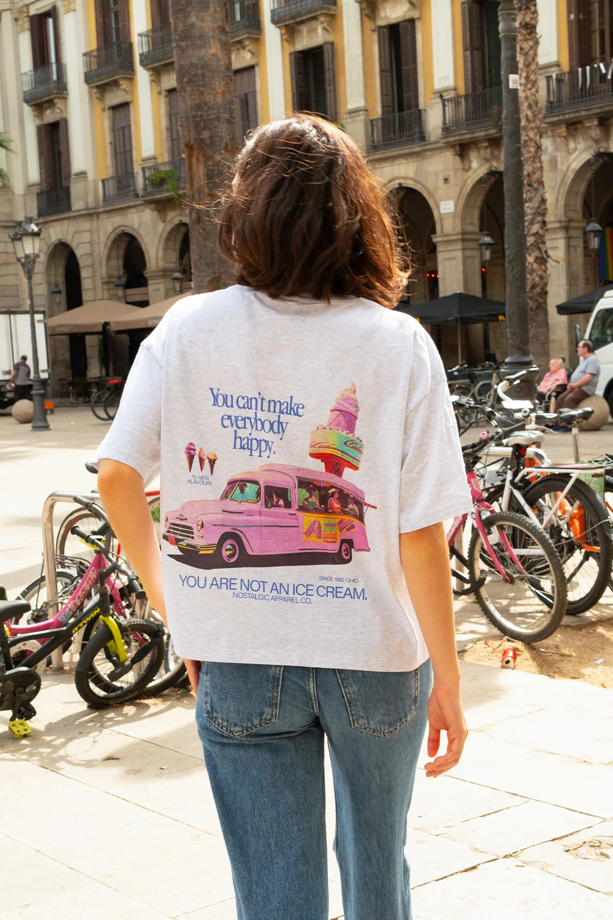 Not an IceCream | Heather Cropped Tee - Image 2