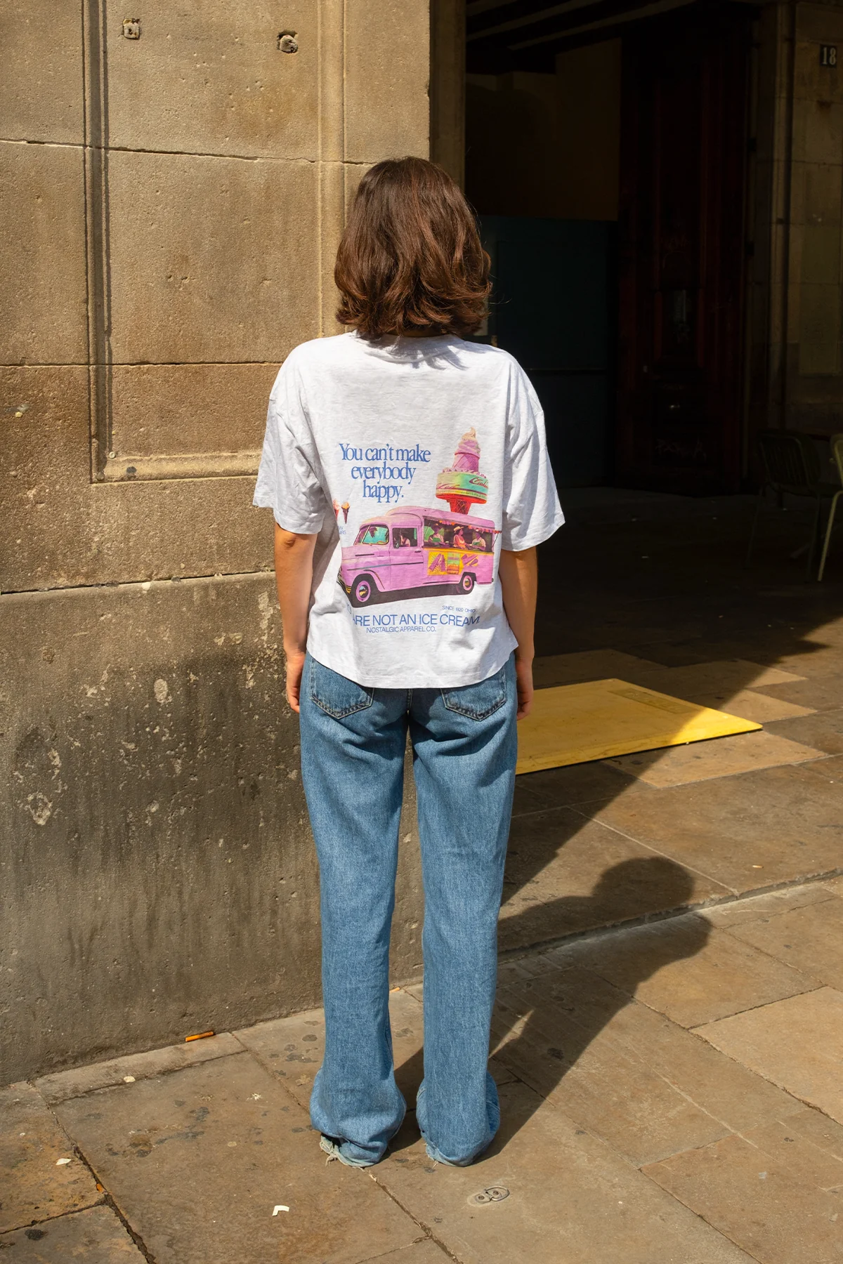 Not an IceCream | Heather Cropped Tee - Image 7