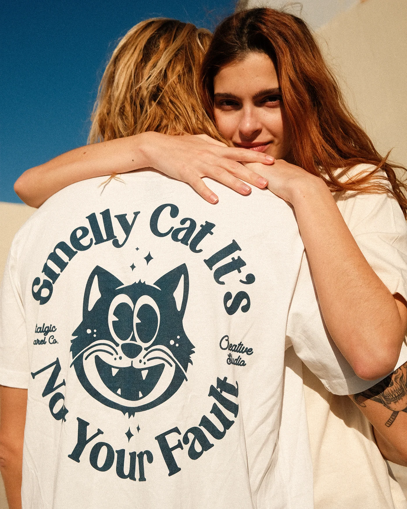 Smelly Cat | OffWhite Tee - Image 2