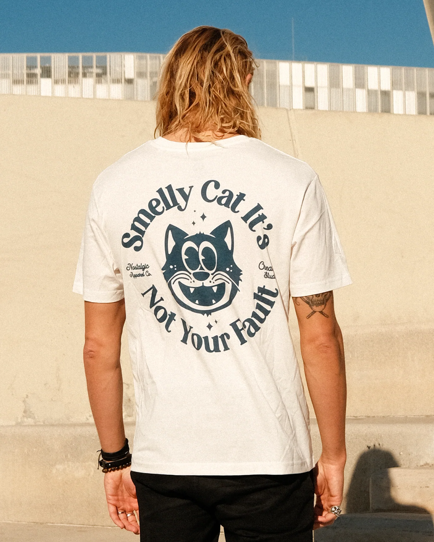 Smelly Cat | OffWhite Tee - Image 3
