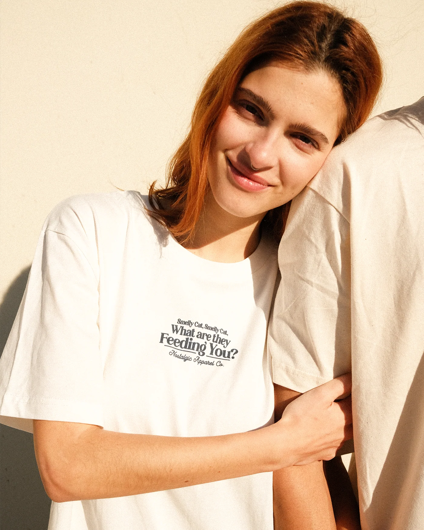 Smelly Cat | OffWhite Tee - Image 4