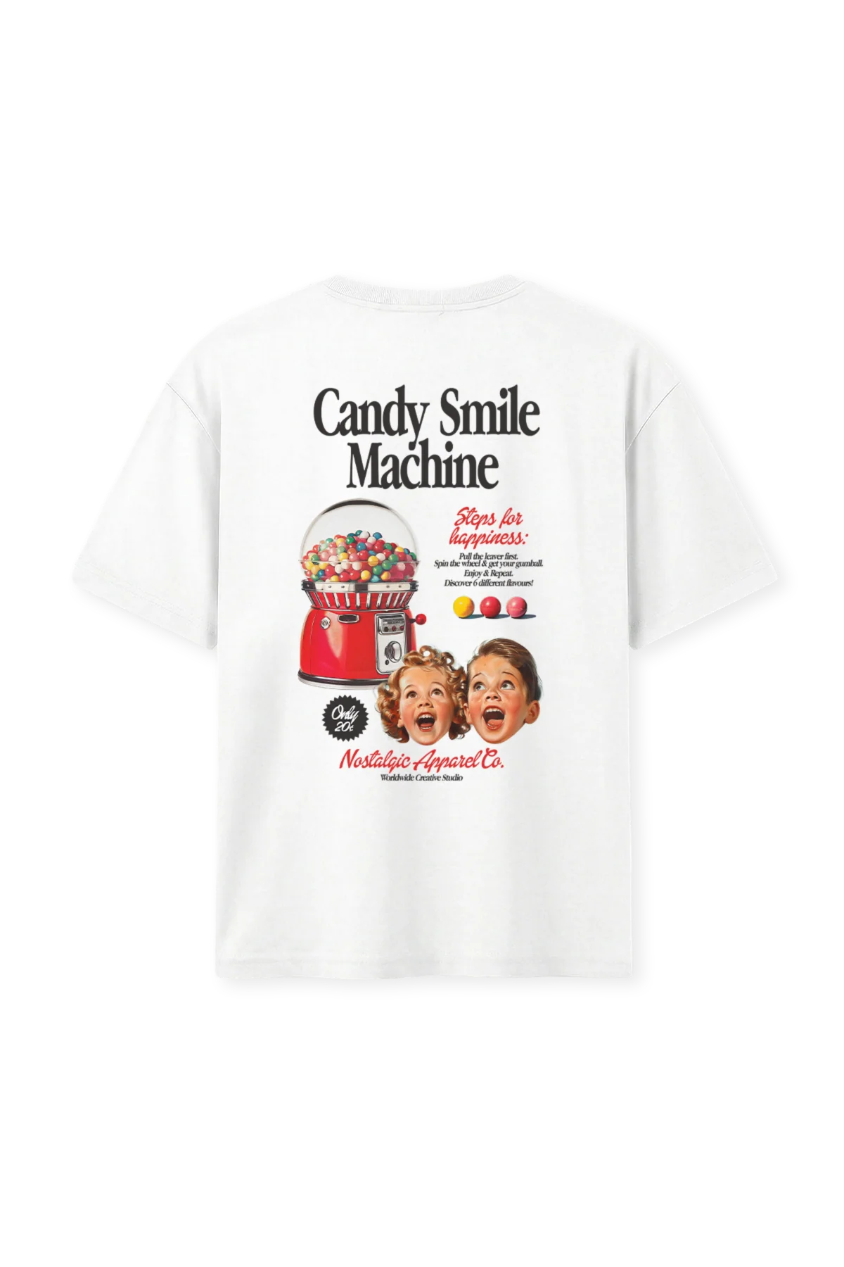 Smile Machine | White Tee