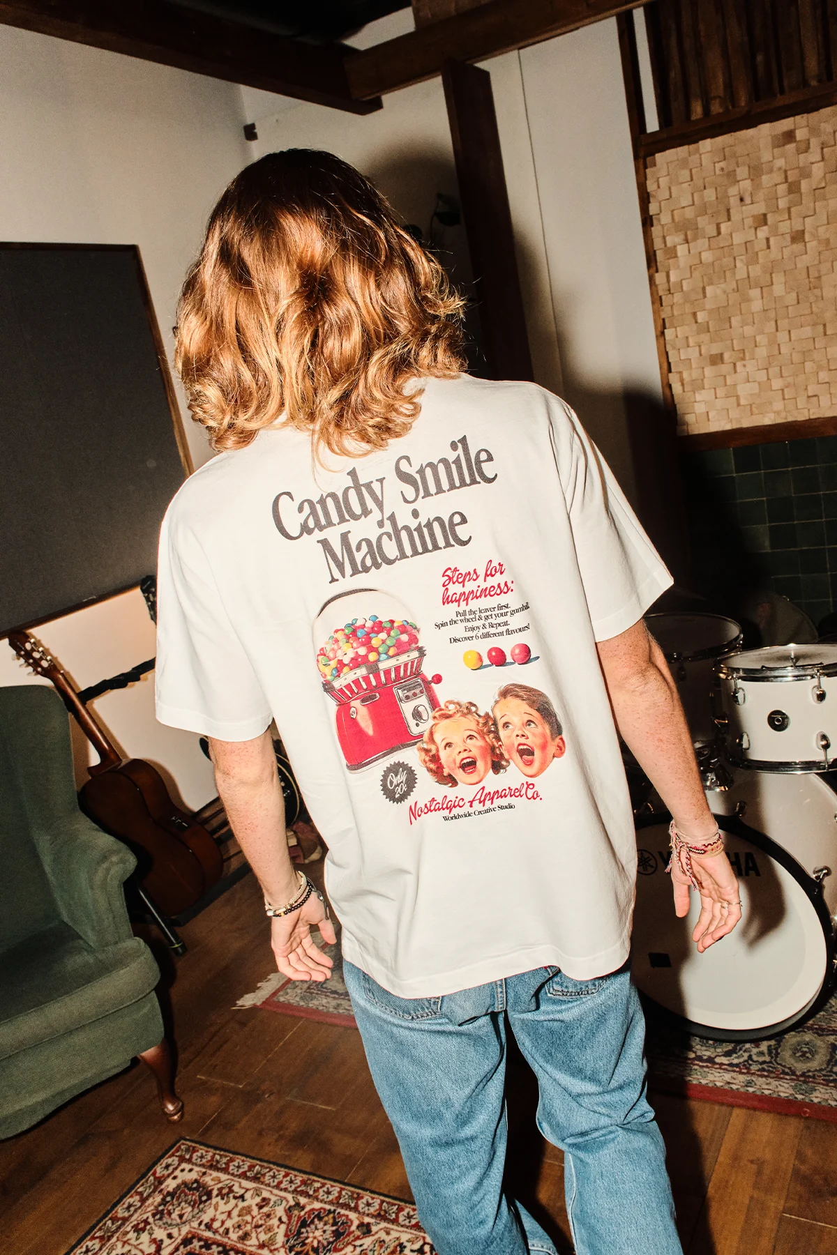 Smile Machine | White Tee - Image 2