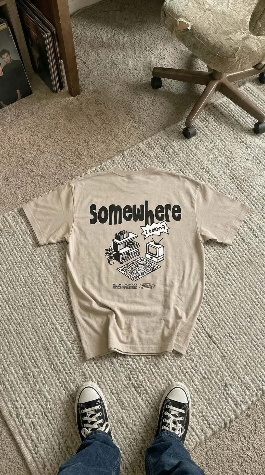 Somewhere I Belong | Stone Tee - Image 7