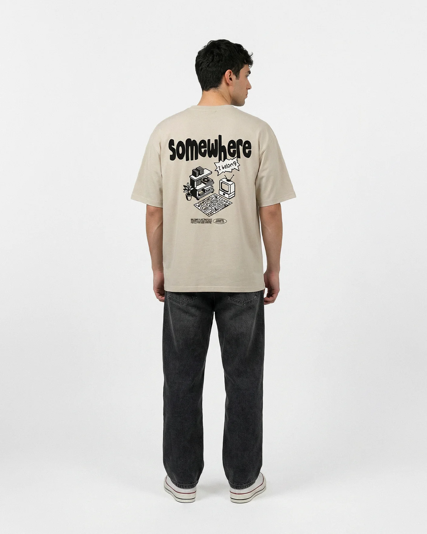 Somewhere I Belong | Stone Tee - Image 8