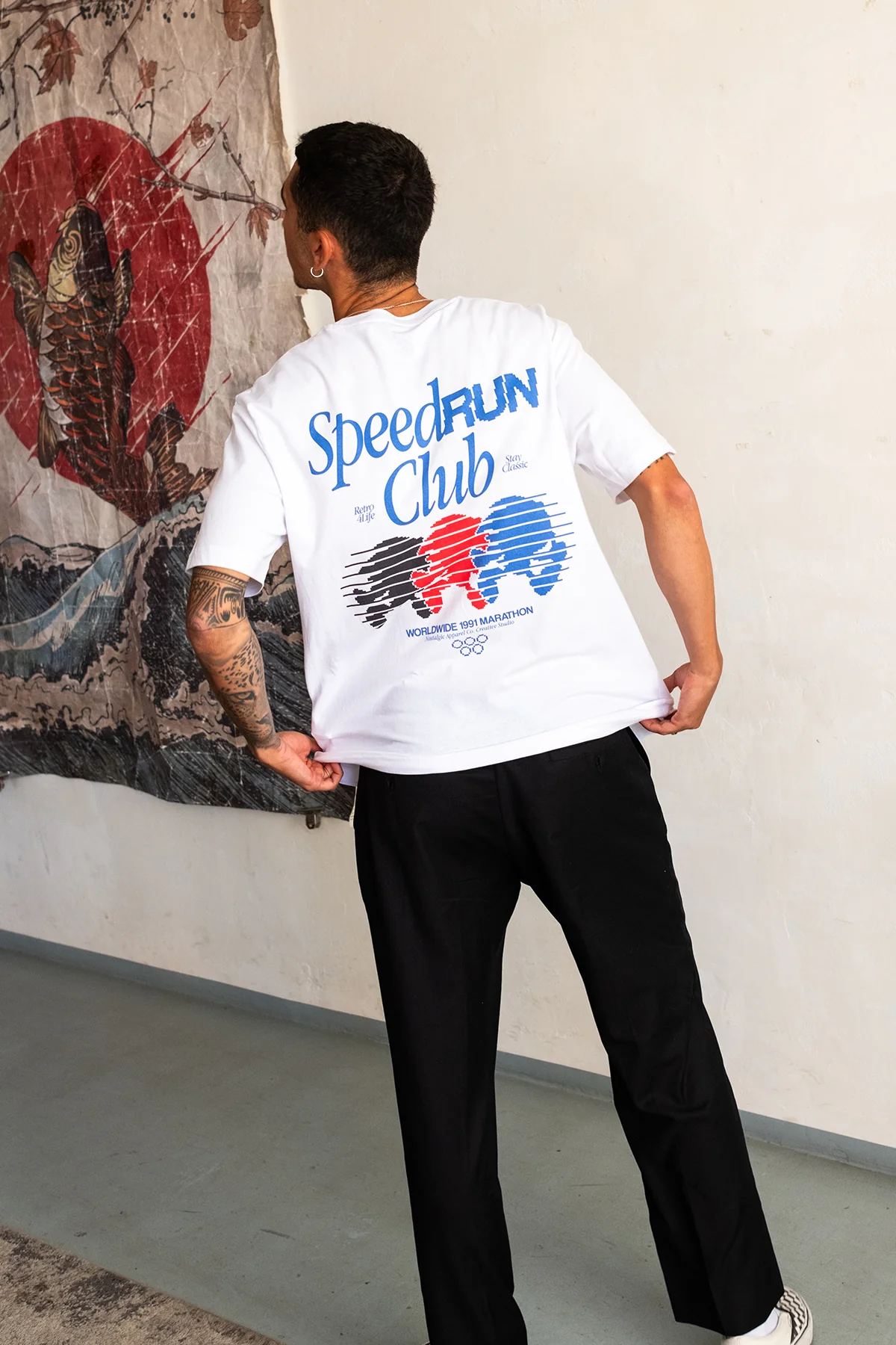 Speed Run Club | White Tee - Image 3