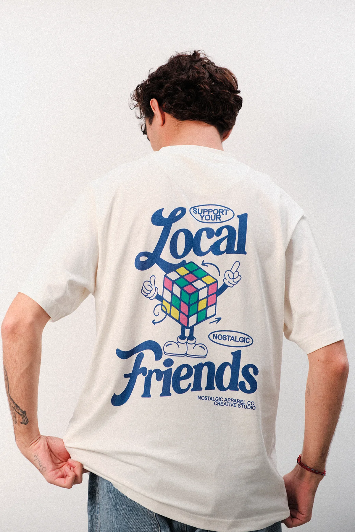 Support your local | OffWhite Tee - Image 3