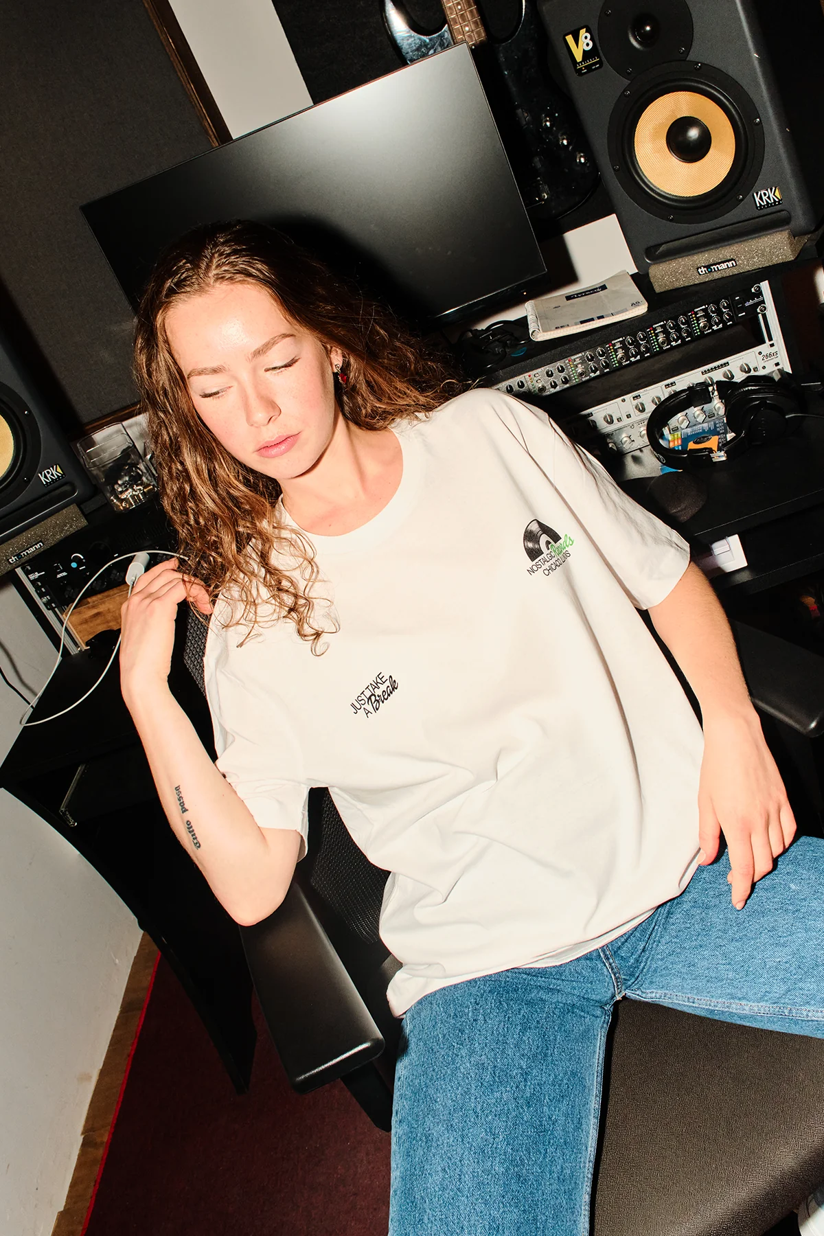 Take a Break | White Tee - Image 4