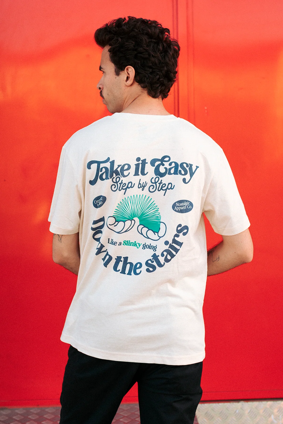Take it Easy | Natural Tee - Image 3