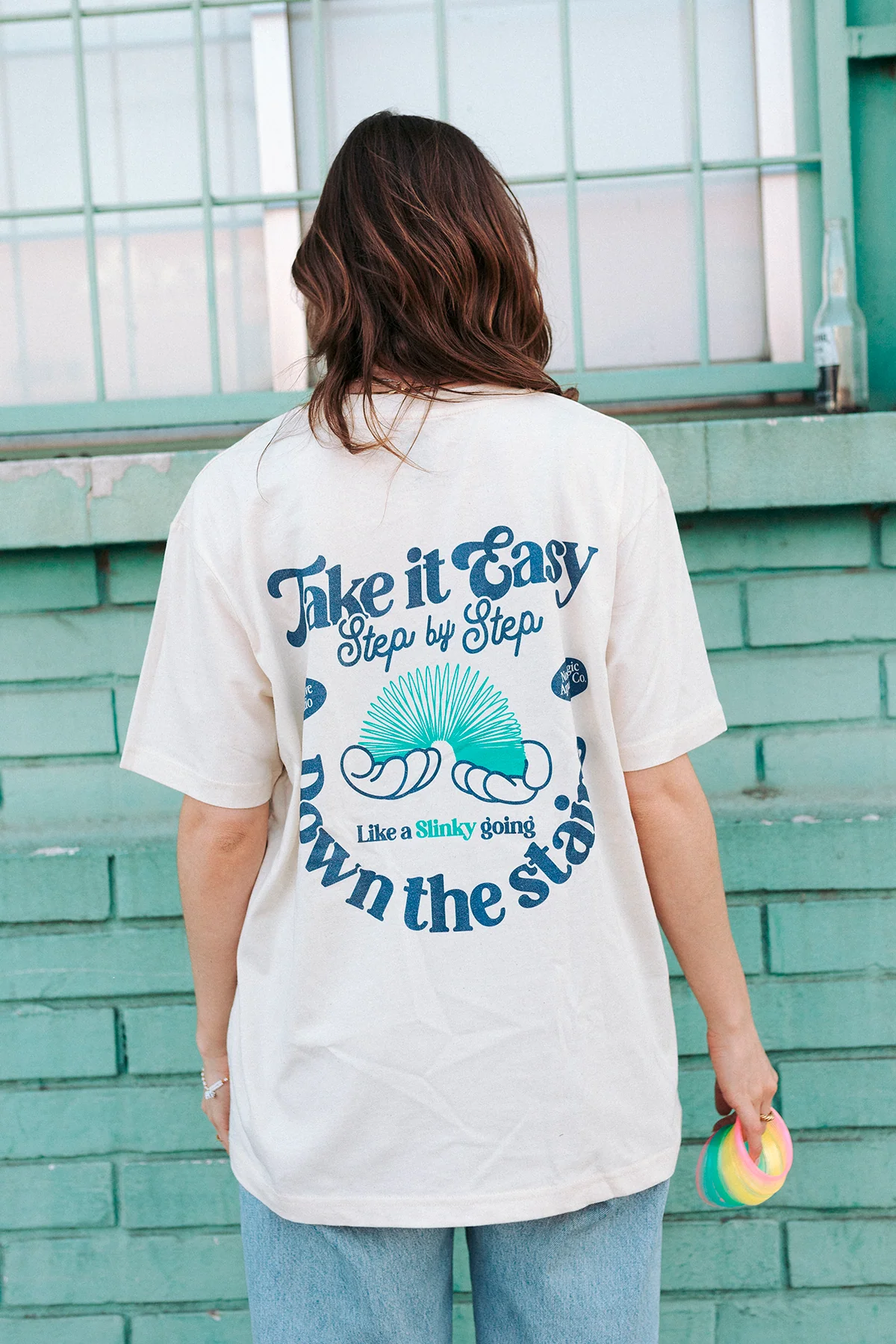 Take it Easy | Natural Tee - Image 6